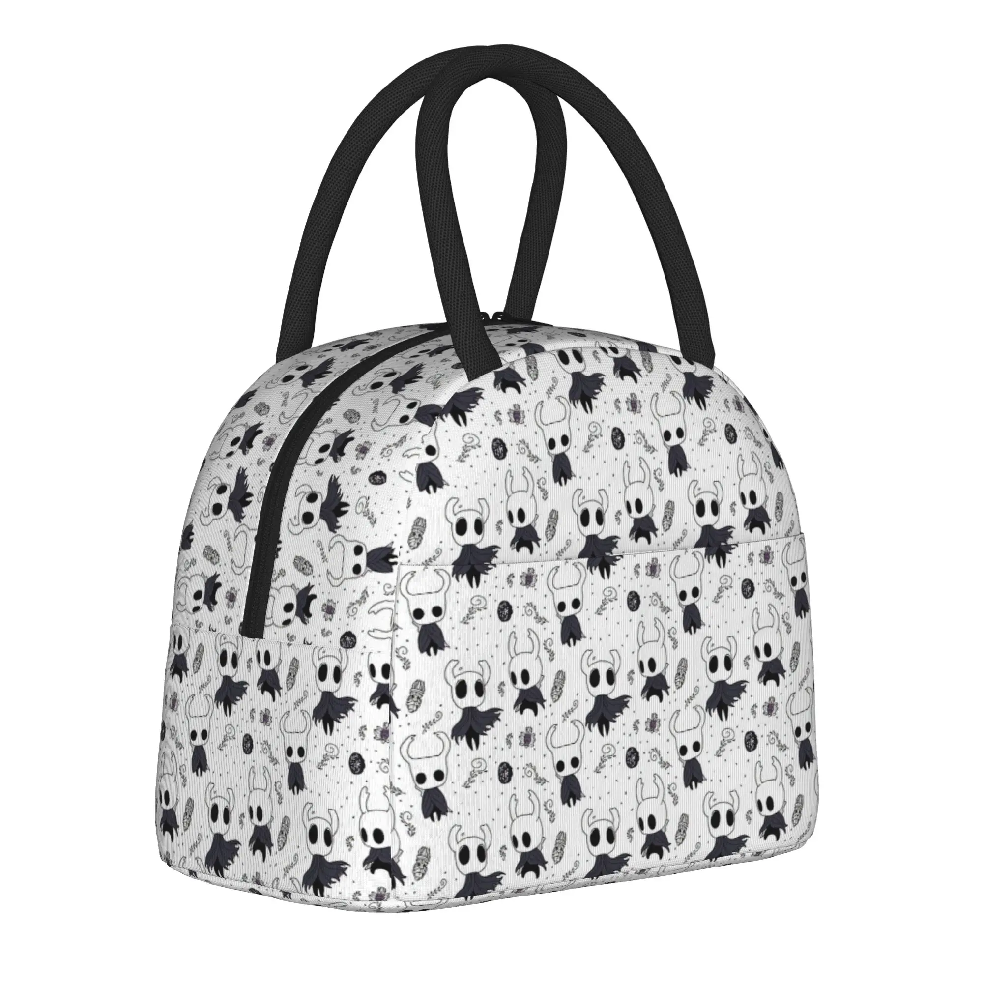 Hollow Knight Pattern Insulated Lunch Bags Leakproof Game Lunch Container Thermal Bag Tote Lunch Box Work  Outdoor Men Women