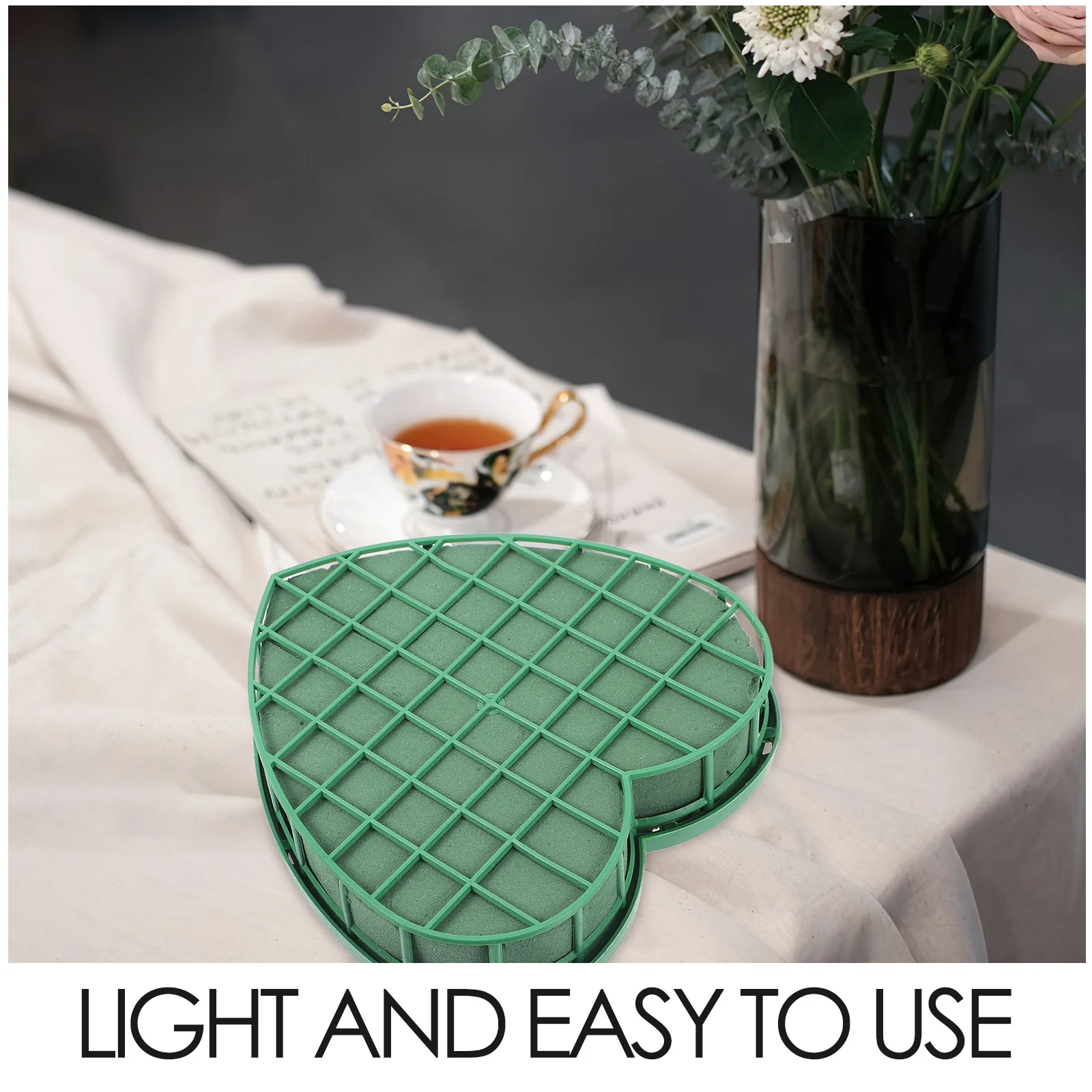 الطوب رغوة الأزهار الطين زهرة خضراء لحفل الزفاف ترتيب DIY كتل ديكور الحفلات