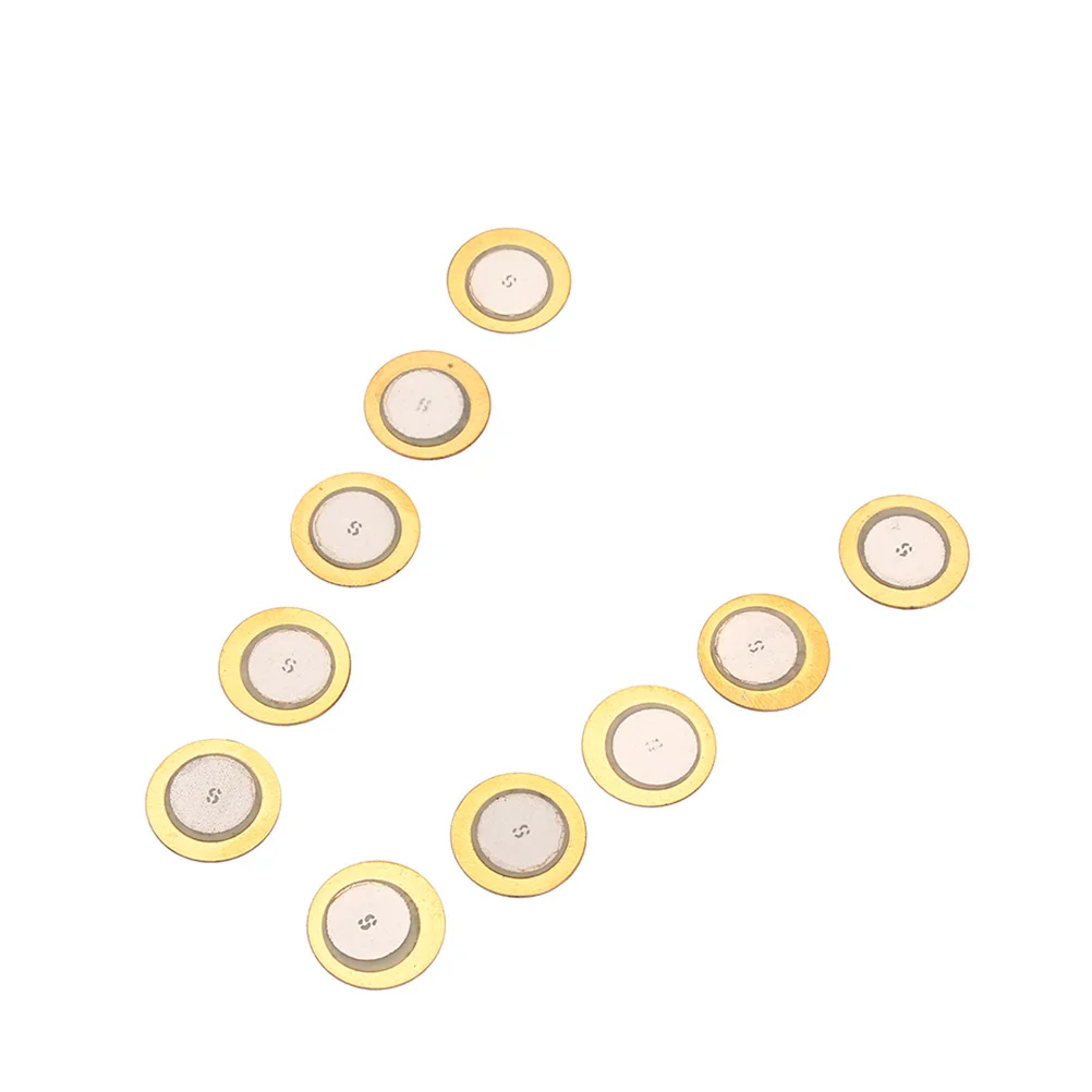 

10pcs 23Mm Piezo Disc Diaphragm 300Ω 4.6Khz For Acoustic Guitar Pickup Small Copper Plate Instrument Sensor Component Accessory