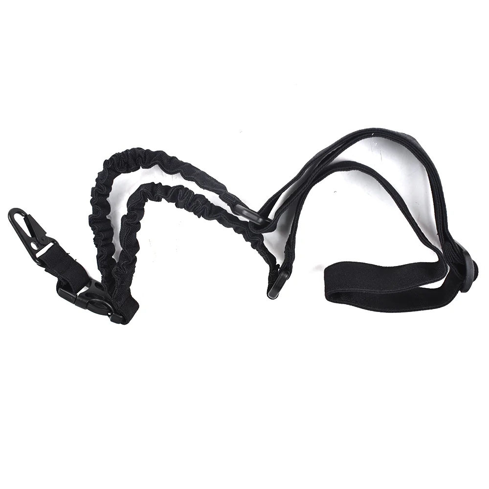 

Регулируемый одноточечный тактический ремень для банджи-слинга, эластичная веревка из полиэстера высокой плотности для использования на открытом воздухе, прочный нейлон