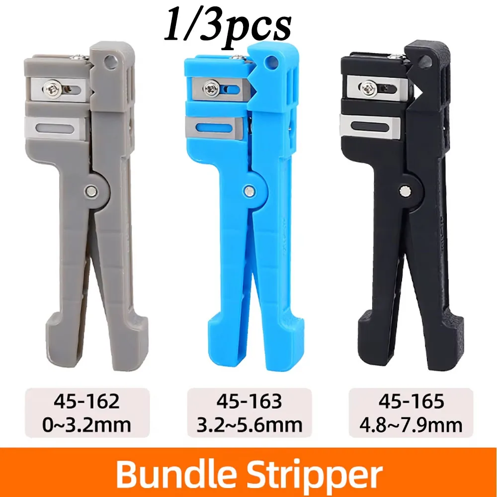 

1/3pcs 45-162 45-163 45-165 Fiber Cable Ribbon Stripper Adjustable Cable Slitter For 0~3.2mm/3.2~5.6mm/4.8~7.9mm Manual Tools