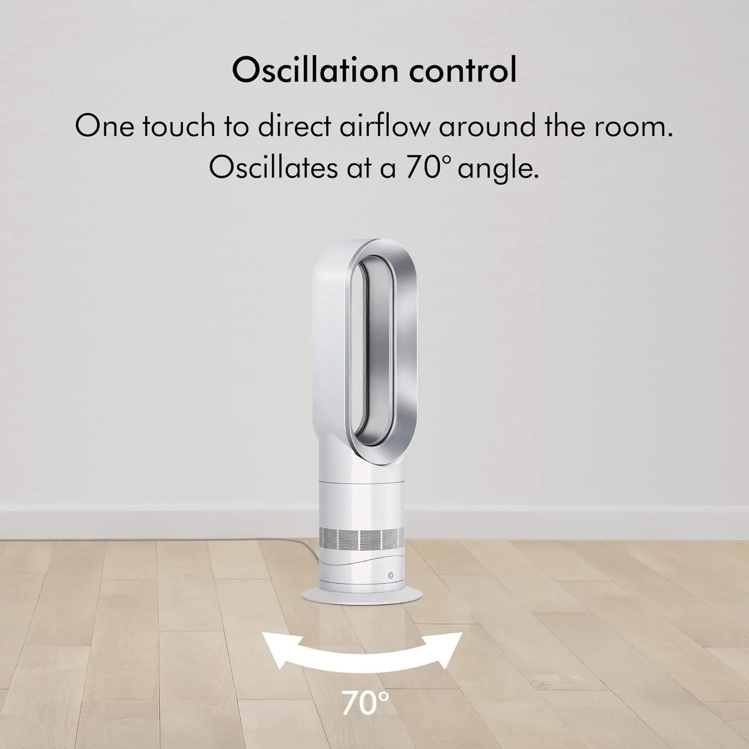 Dyson Hot+Cool ™   AM09 Grzałka i wentylator Jet Focus, biały/srebrny