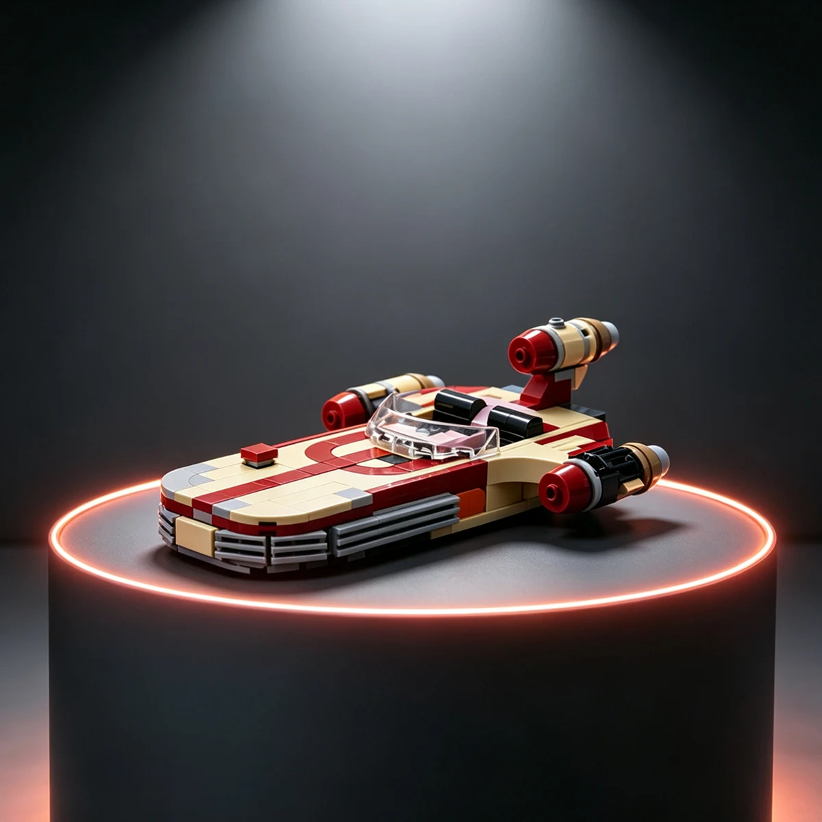 Home Decor Star-ship Spaceships MOC-Landspeeders X-34 Fighters-Land-Airship Model Building Blocks Bricks Toys Gift