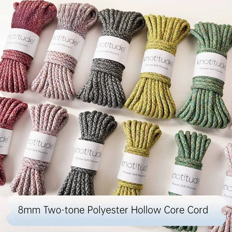 5m/roll 8mm c Round Braided Rope Premium Craft String for Dog Lead and DIY Hand Weaving Bag