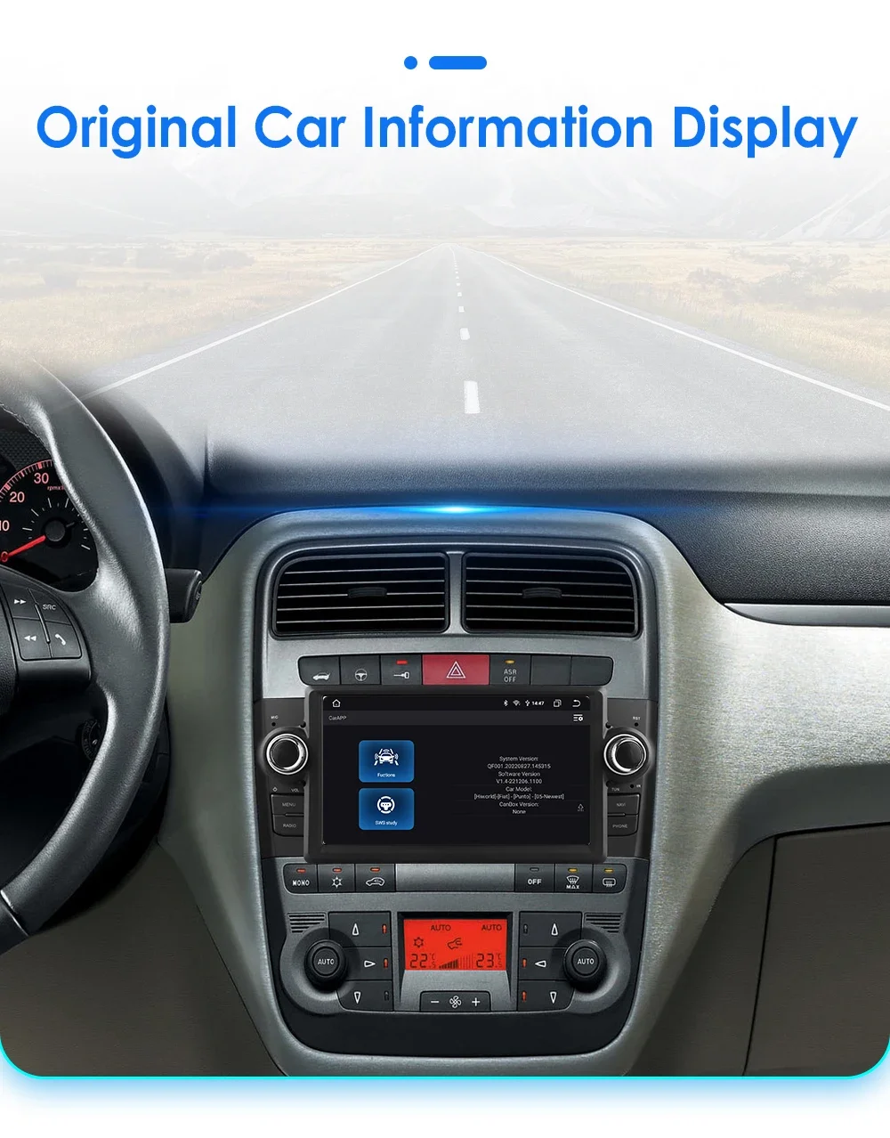 Hizpo 7 Zoll 2 Din Android 14 Auto-Multimedia-Player für Fiat Grande Punto Linea GPS Carplay 4G WIFI Intelligenter Bildschirm Autoradio – Detail 36