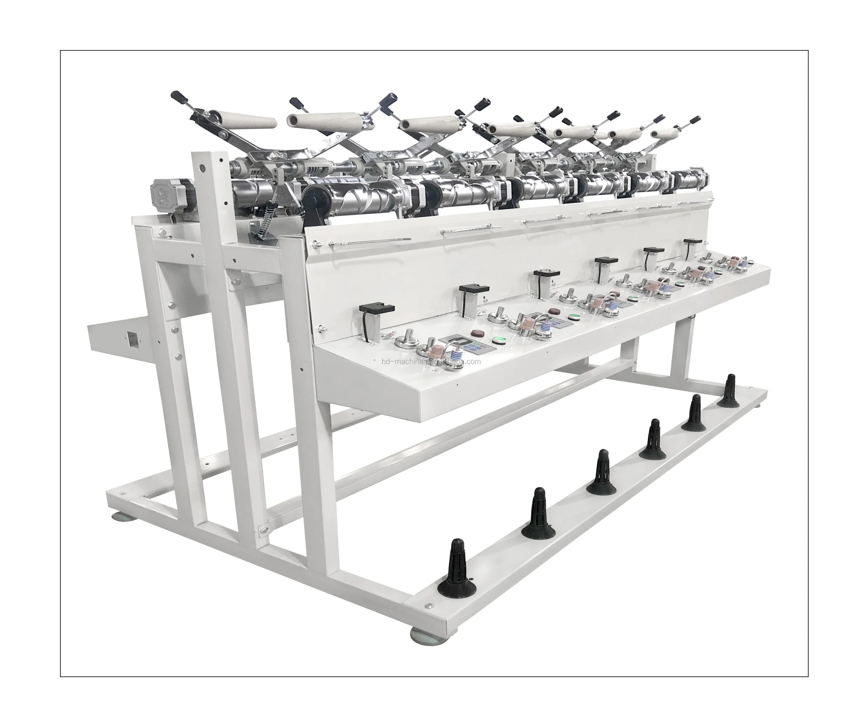 Textile yarn bobbin hard winding machine