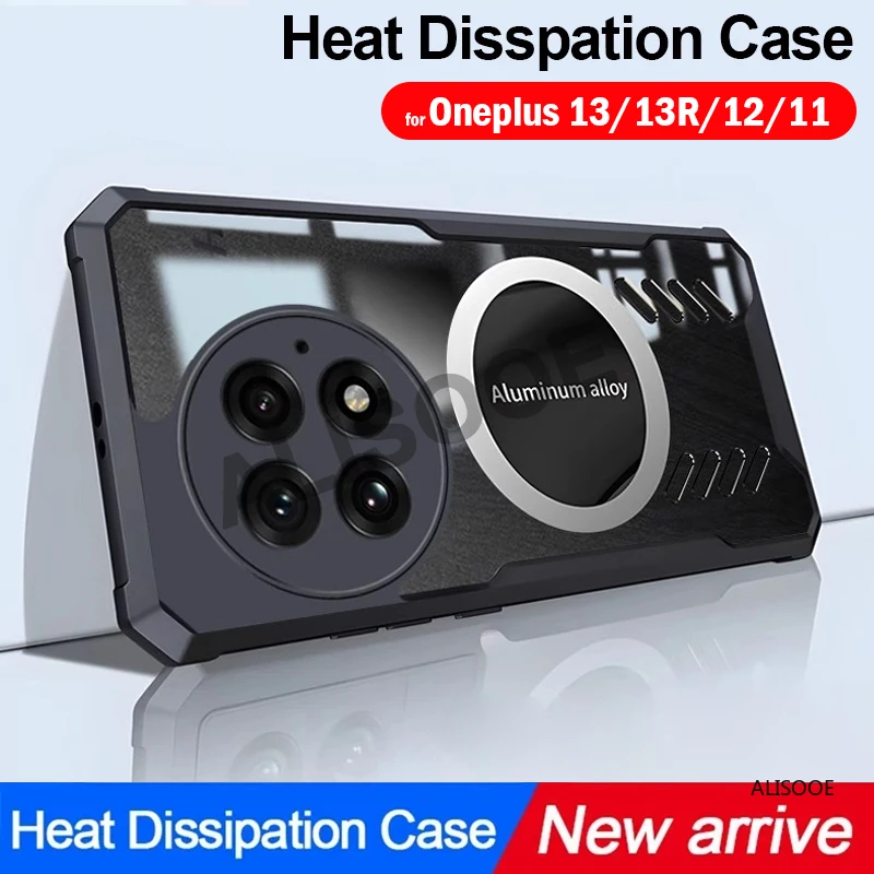 Klare Hülle für Oneplus 13 13R 13T 12 11 Hülle Transparente Wärmeableitungsschutzhülle für Oneplus 13 12 11 10T 10 Pro Funda