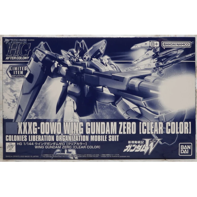 

Bandai натуральная HGAC XXXG-00W0 WING GUNDAM ZERO [прозрачный цвет] аниме фигурка Коллекционная сборная модель игрушки подарок детям