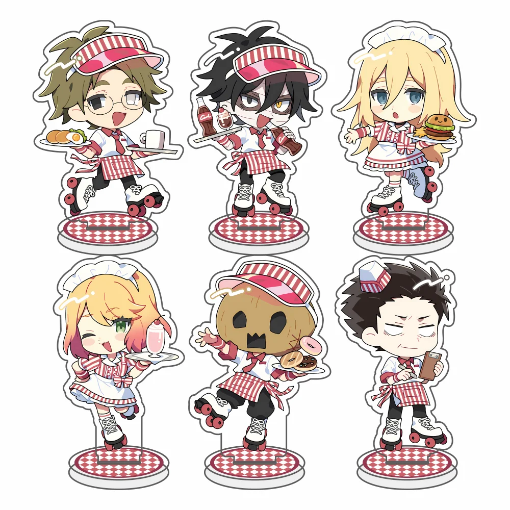 Angels of Death Ray Zack Anime Game 15cm Acrylic keychain Stand Model Toys Collectible Cartoon Print Cosplay Stand Desk Decor