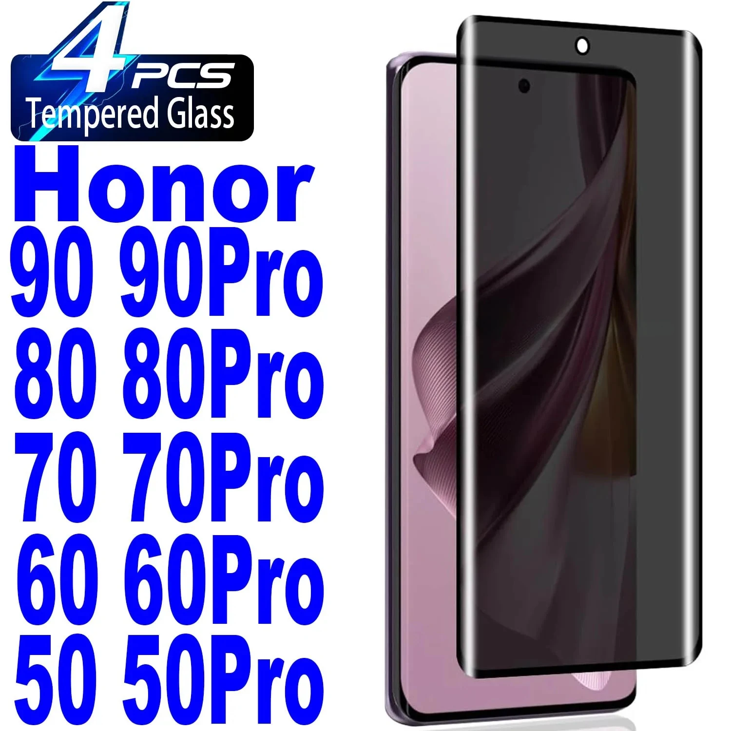 

2/4 шт., защитная пленка для экрана HuaWei Honor 90 80 70 60 50