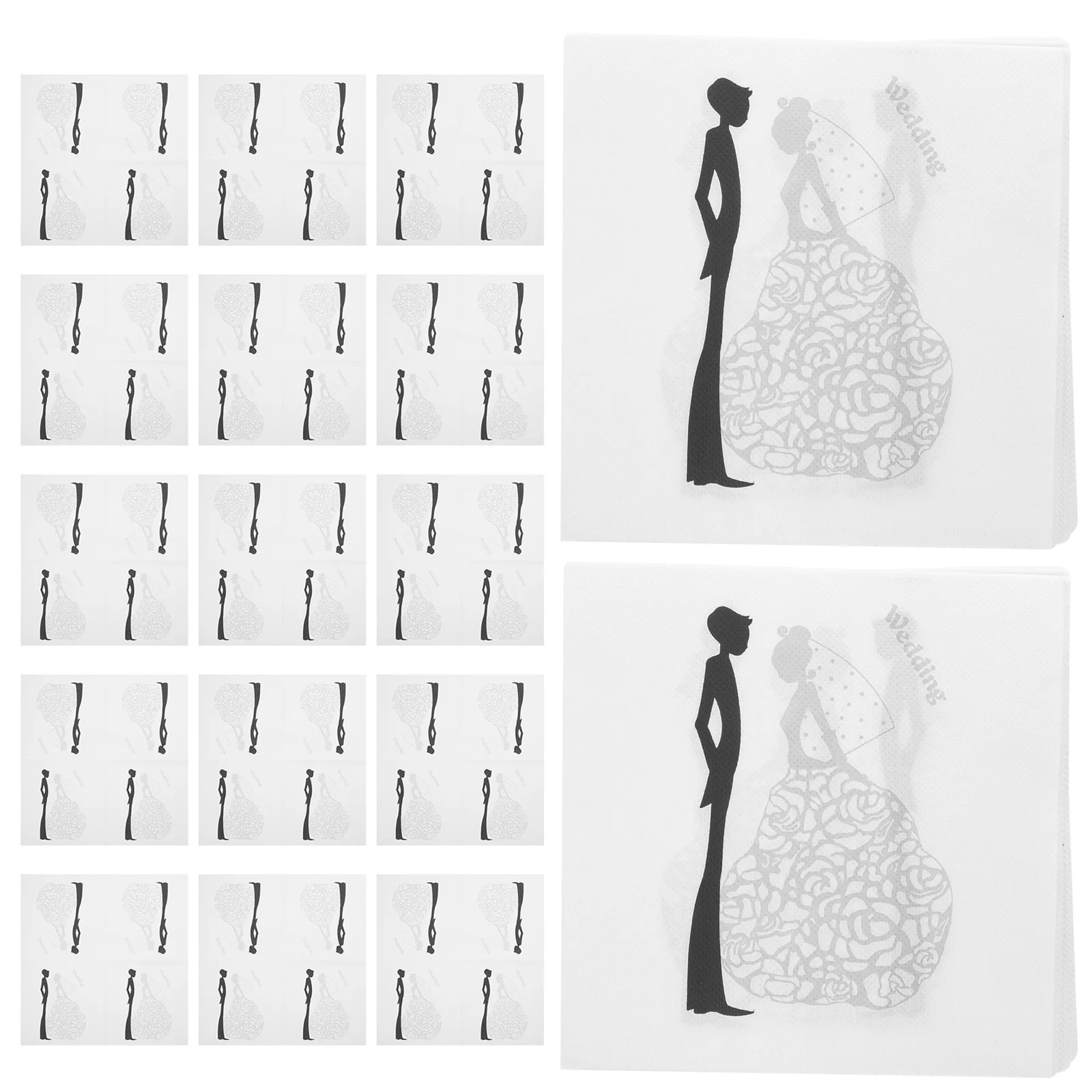 Рисунок 2 - свадебные салфетки с принтом