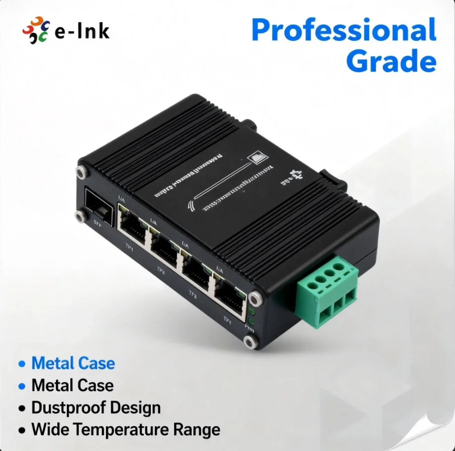 

2026 Industrial Gigabit Ethernet Switch10Gbps Switch Fabric 10K Jumbo Frame Support IEEE 802.3az Energy Efficient Ethernet
