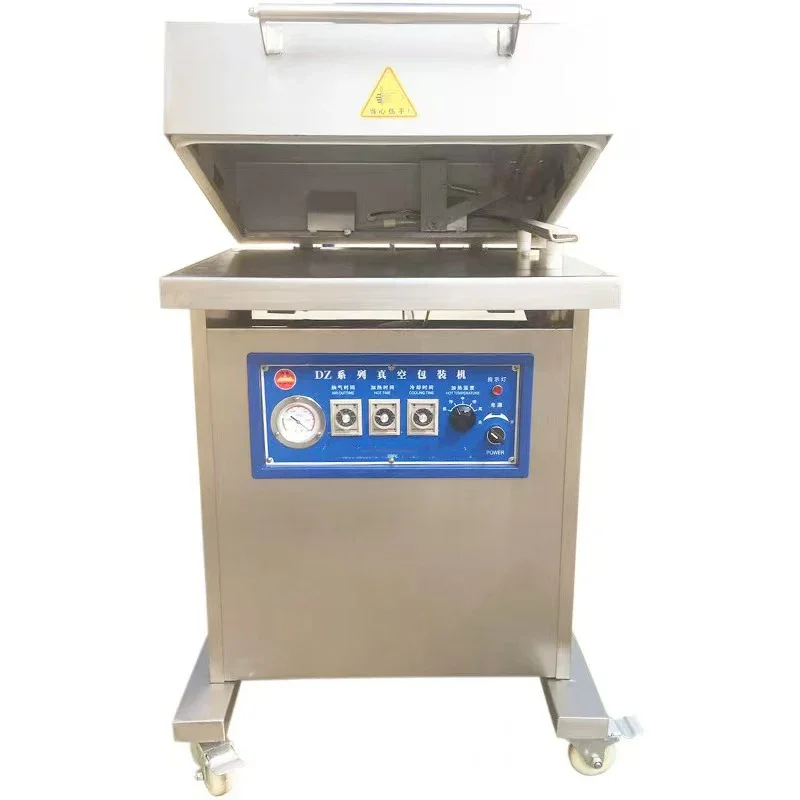 Mini Automatic Single Chamber Vacuum Pouch Packaging Machine for Food Snacks Compact Film Sealer Equipment
