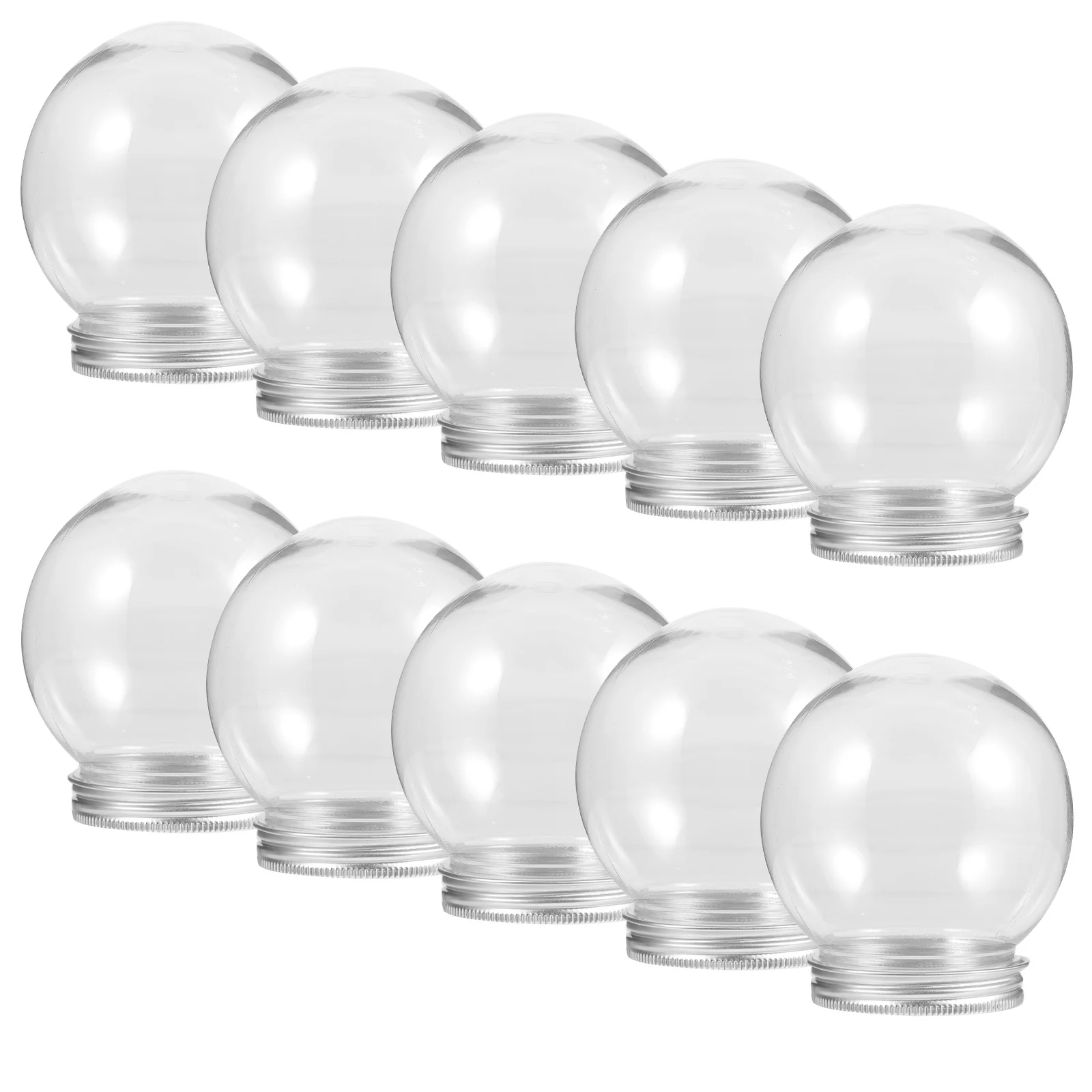 10 قطعة بالونات المياه واضحة 10 سنتيمتر شفافة Craft بها بنفسك الحرفية الدعائم فارغة سنو غلوب الديكور كرة بلاستيكية لوازم الزجاجات #3