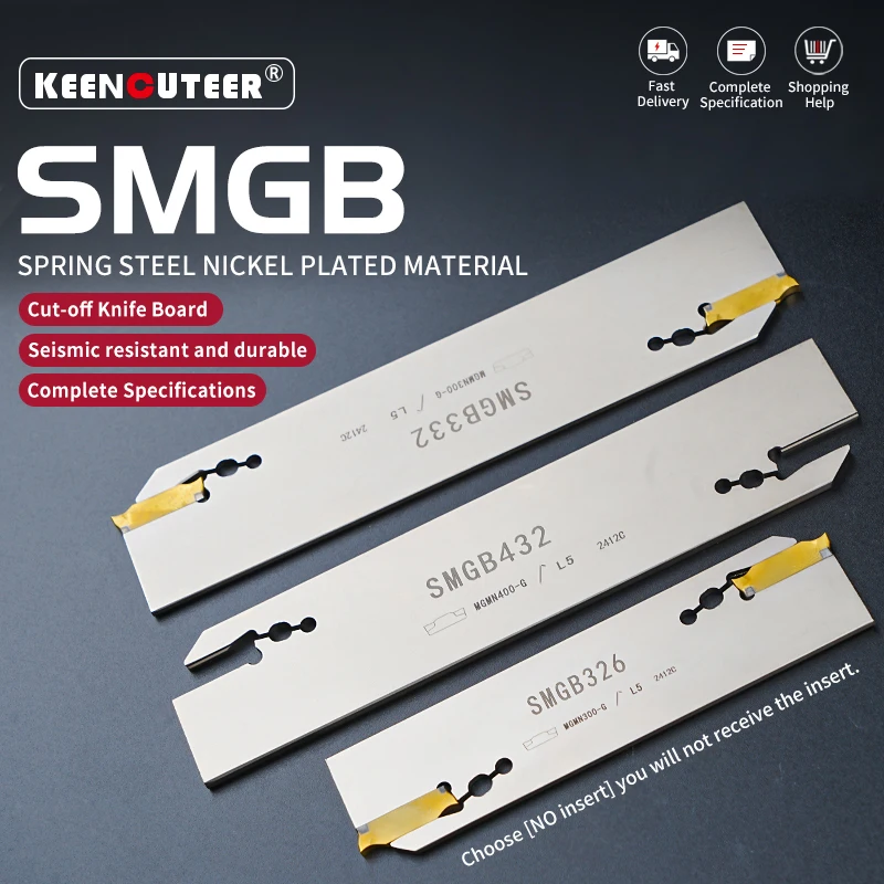 White SMGB SMBB Series Grooving Cut-Off Cutter Holder High-Quality SMGB26 SMGB32 MGMN/MGGN Series Insert Compatible
