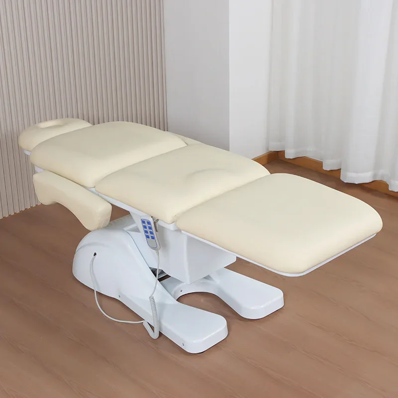 2026 Customized Luxury Professional Salon Beauty Facial Lash Bed Salon Chair 3 Motor Electric Massage Bed