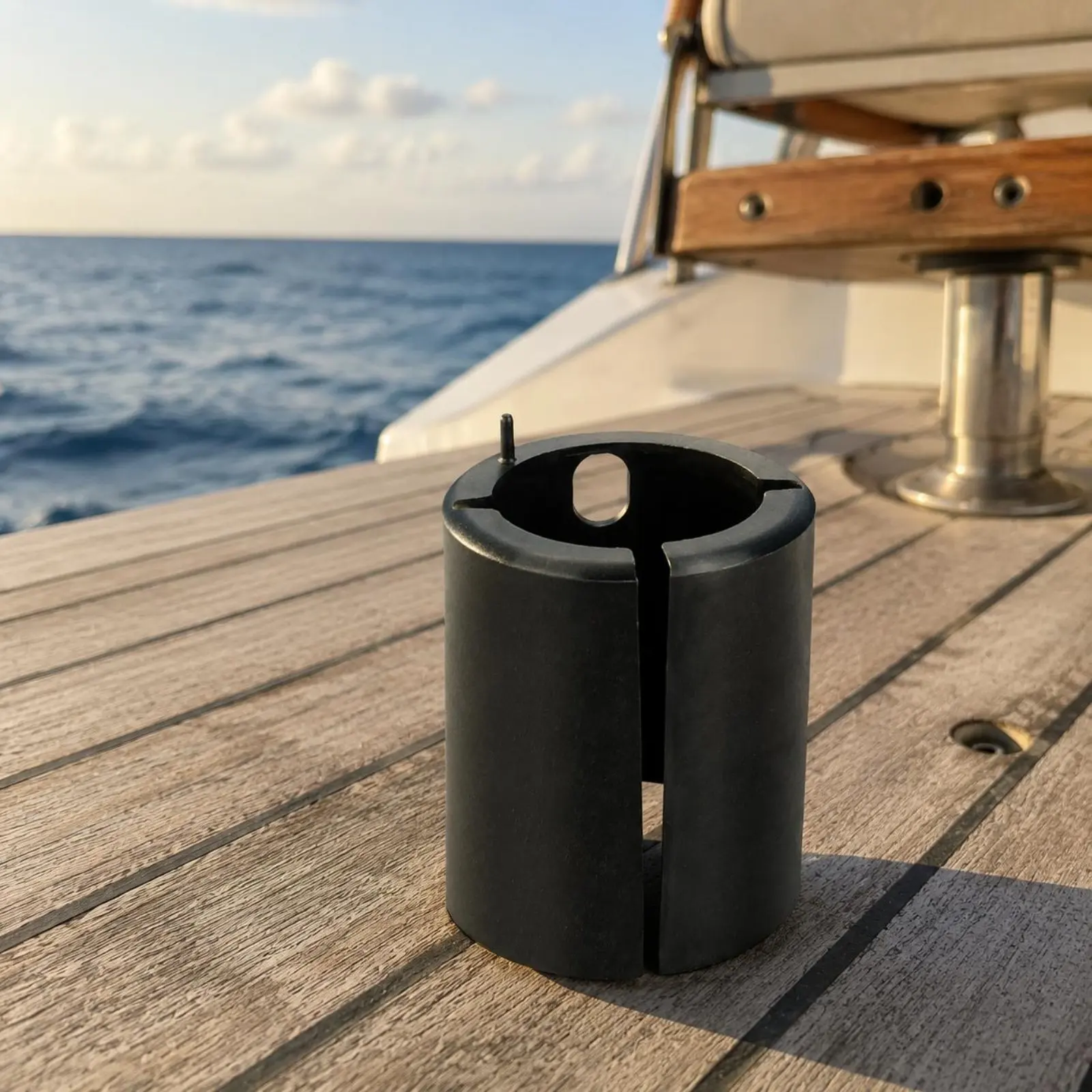 Boat Seat Pedestal Sleeve Slotted Boat Seat Swivel Bushing Marine Pedestal Bushing Cylindrical Watercraft Gear Plastic