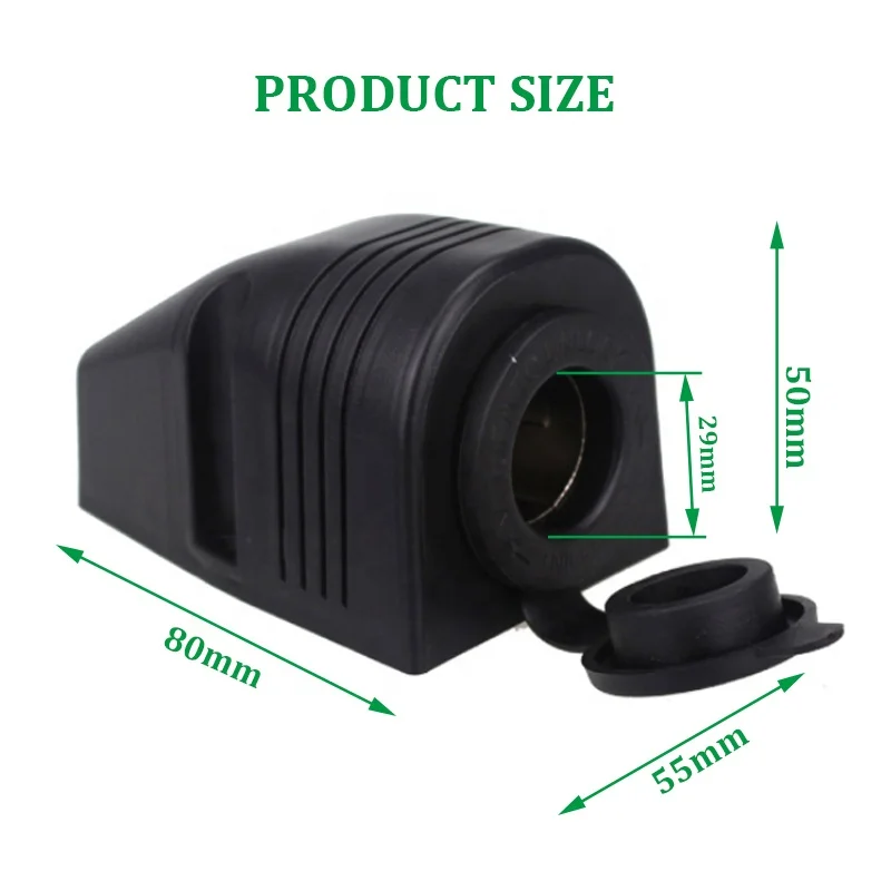 12V 24V cigarette lighter socket for motorcycle automobile  power supply base charger  tent base  fixed bracket