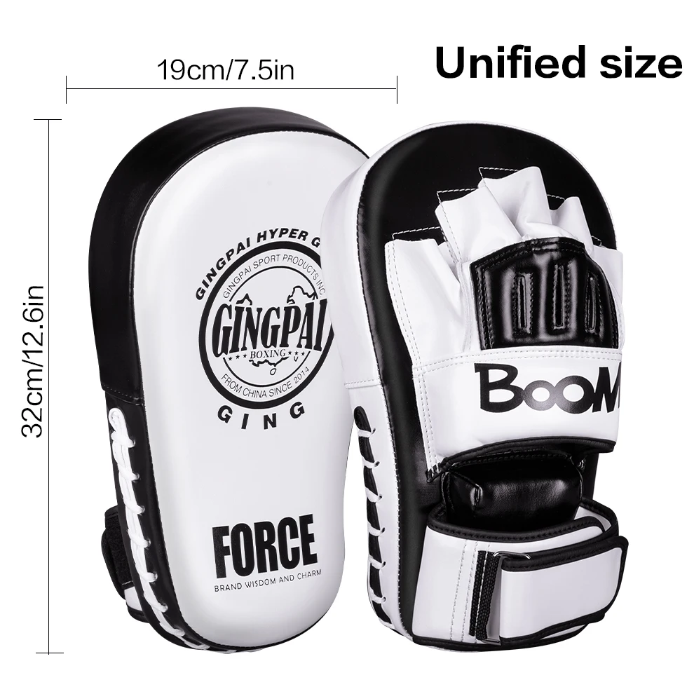 1pc Boxing Hand Foot Target Martial Thai Kick Sanda Training Thickened Karate Training Mitt Focus Punch Bag Five-finger Hand Pad