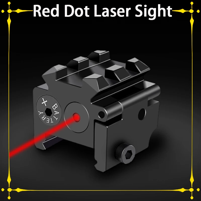 Tactical Red Dot Laser Sight Laser Wavelength 650nm Picatinny Rail Hunting Sight for Rifle Pistol Gun Weapon Aiming Shooting