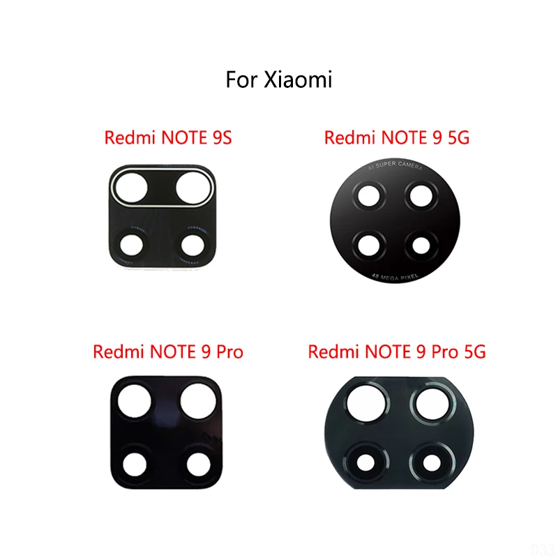 2PCS/Lot For Xiaomi Redmi NOTE 9S / NOTE 9 Pro 5G Back Lens Rear Camera Glass Lens Mirror