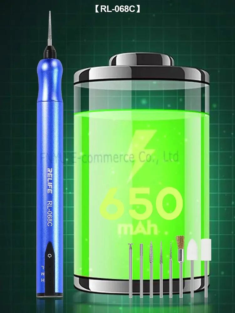 RELIFE-Bolígrafo de molienda inteligente RL-068C para CPU, herramienta multifuncional de reparación de pegamento para corte de celosía, removedor de OCA LCD