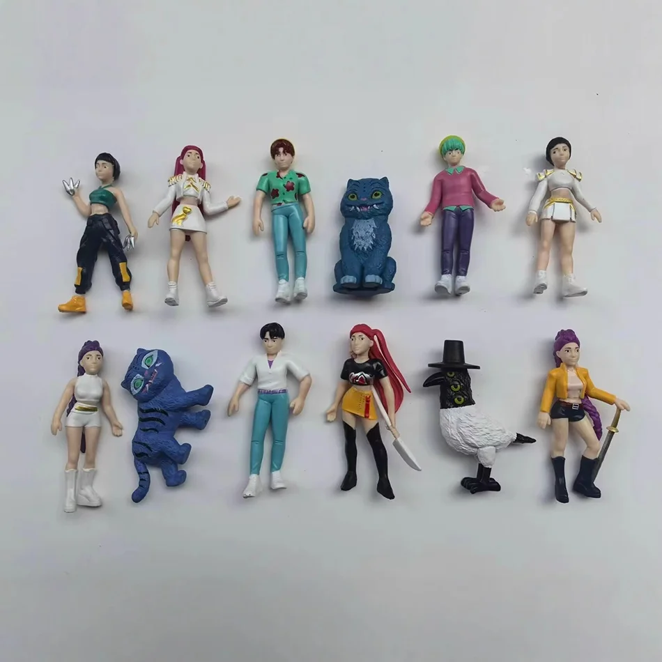 2025 Kpop chasseurs de démons Figurine boîte aveugle jouet Derpys tigre Rumi Mira Zoey chatte Figurine poupée pour les Fans cadeau Surprise