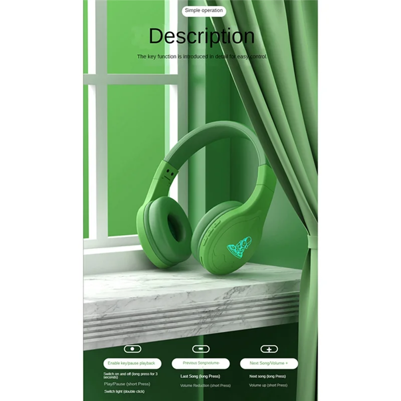 -ABJZ キッズヘッドセット オーバーイヤーヘッドフォン 85DB 音量制限付き聴覚保護ヘッドフォン付き