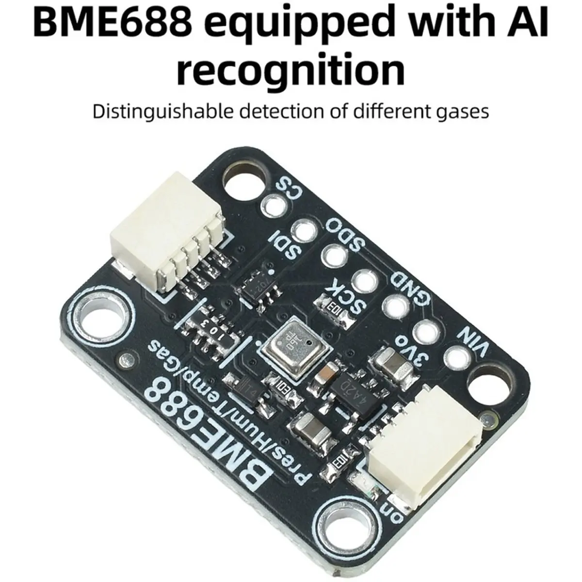 2PCS BME688 Temperature Humidity Pressure Air Quality Sensor Module STEMMA QT Qwiic Interface for Environment Monitor