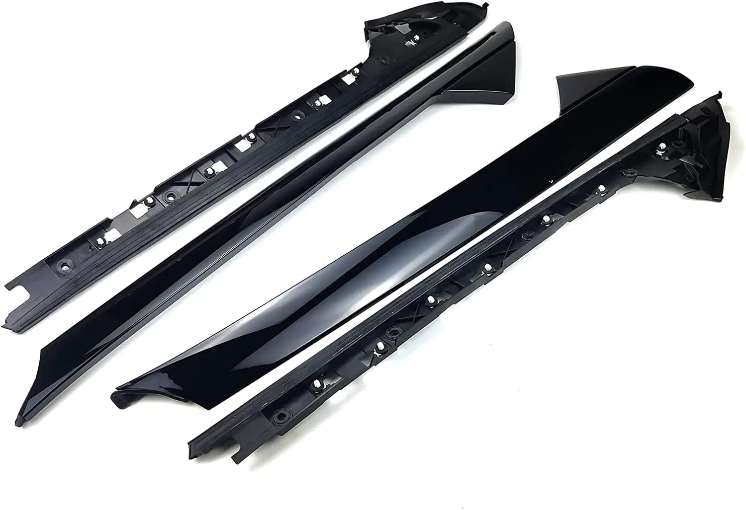 Black Set Left Right Trim a Pillar Front Windshield Molding 926-450 926-451 for  Explorer 2011-2019