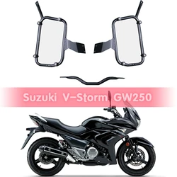 Motorcycle Side Pannier Rack Frame Top Box Case Saddlebag Bracket Pannier Carbon Steel Luggage Rack for Suzuki V-Storm GW250