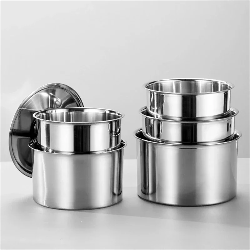 Bacia de Aço Inoxidável 304 com Tampa para Óleo, Bacia Comercial de Cozinha para Óleo, Copo para Temperos, Bacia para Condimentos, Saleiro, Potes de Especiarias