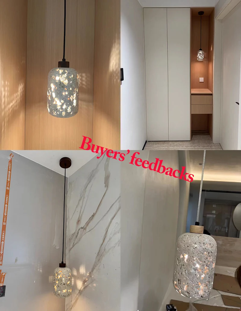 Modern Travertine Pendant Lights Natural Stone Wall Lamp Bedside LED Hanging Lamp Indoor Decor Lighting Bedroom Living Room E27