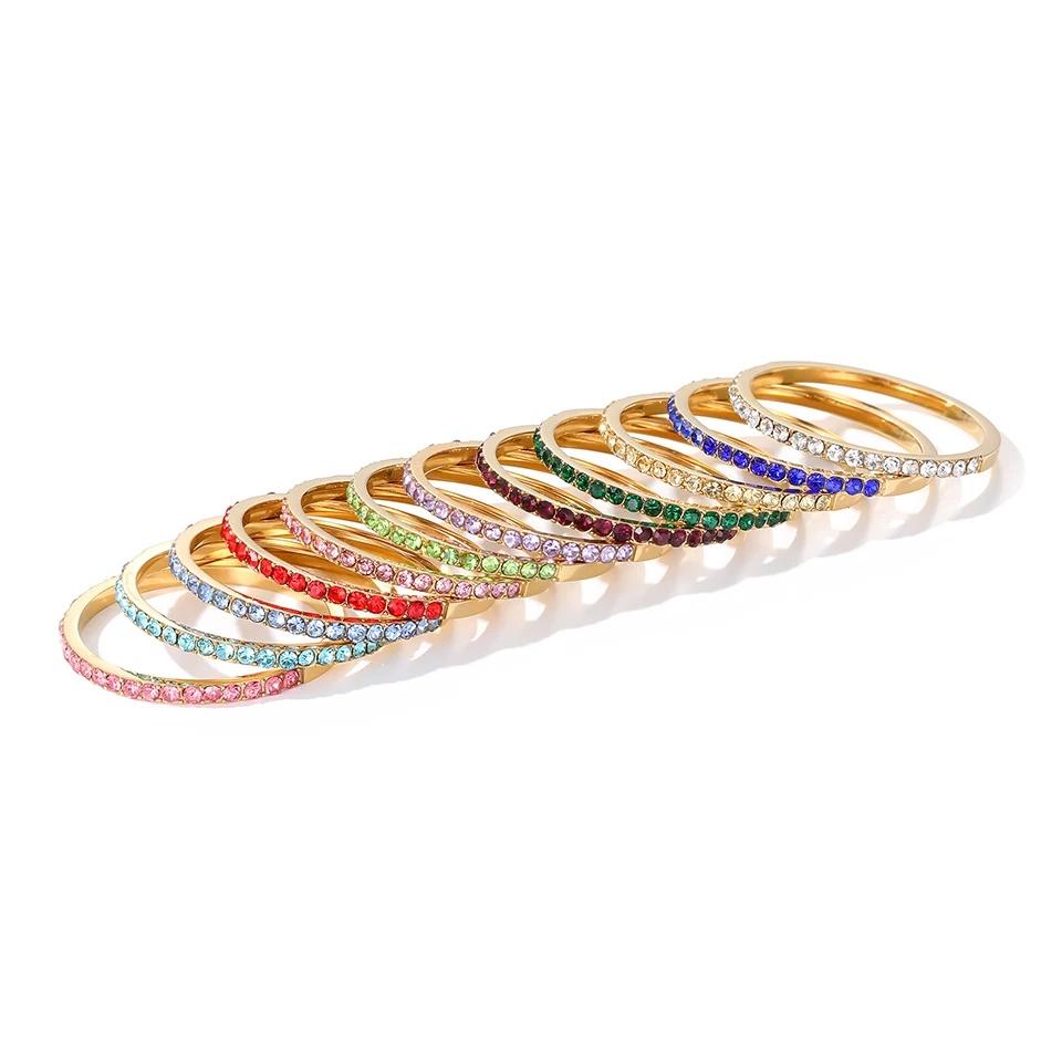 EMANCO Strass-Geburtsstein-Edelstahlring Luxus-Schmuckgeschenk 12 Sternzeichen Funkelnde Ringe für Frauen Großhandel US5/6/7/8 – Detail 9
