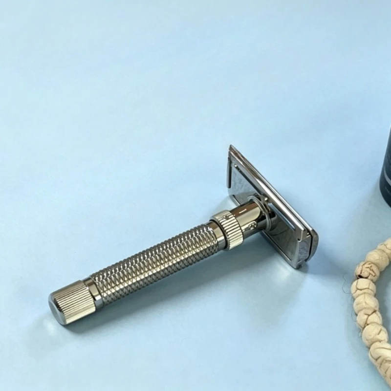 2026 New Arriva！YAQI Ultima Stainless Steel Adjustable Mens Safety Razor - 77mm Handle length for precision shaving view 2