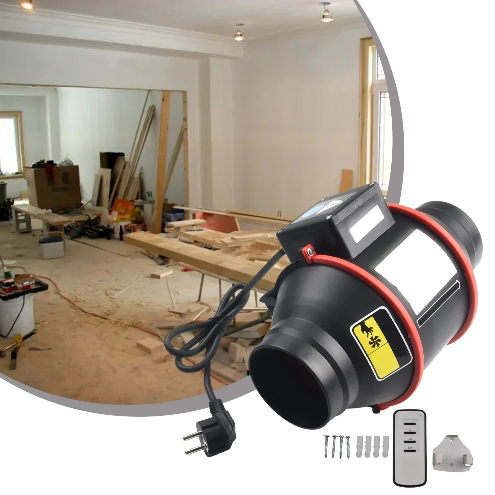 Flue Fan 100mm Inline Duct Fan Extractor Fan With Variable Speed Control Industrial Exhaust Ventilation Fan