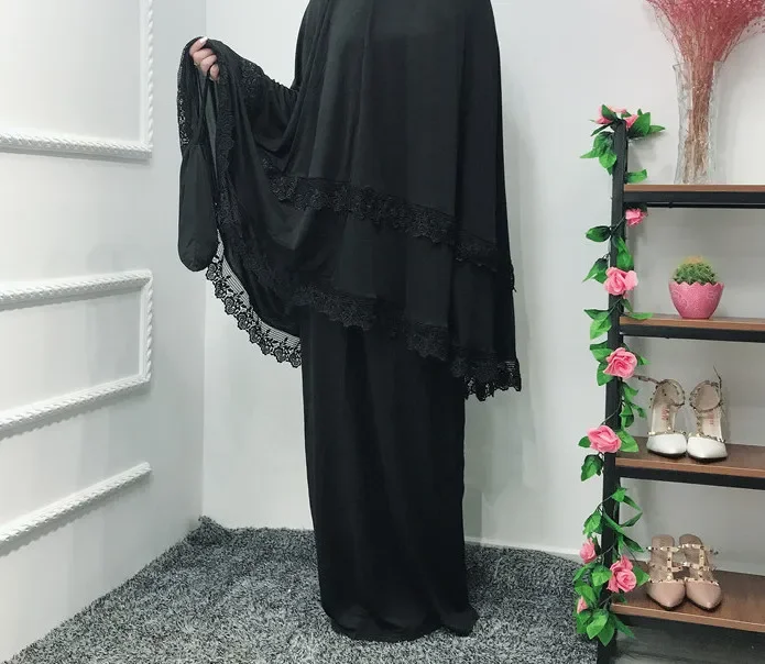 

Women's Dress Long Sleeve Arab Muslim Abayas Dubai Turkey Summer Abaya for Women Islamic Clothing Casual Double Layer Solid Robe