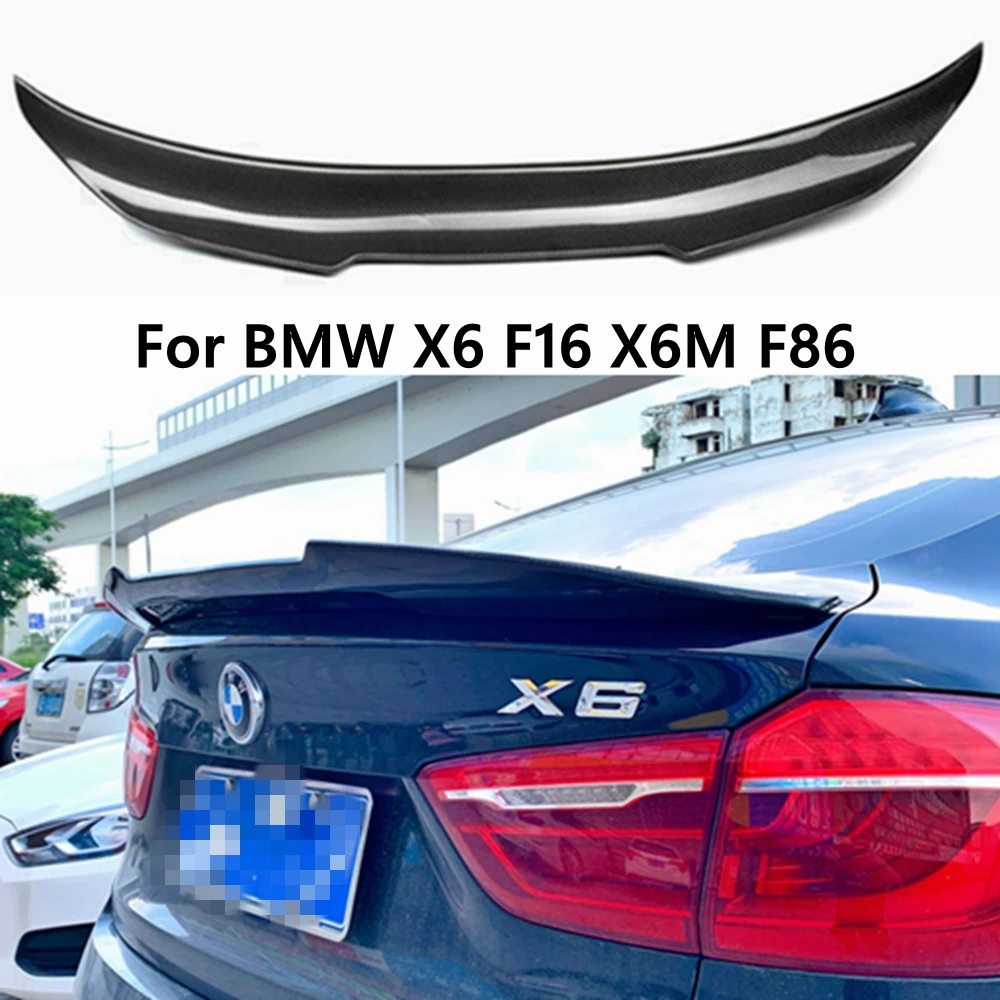 

For BMW X6 F16&X6M F86 PSM Style Carbon fiber Rear Spoiler Trunk wing 2014-2019 FRP Forged carbon