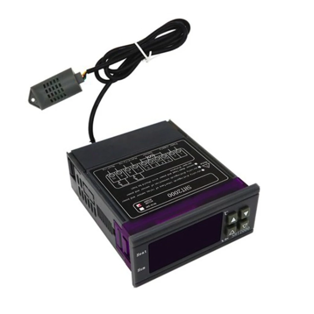 RISE-SHT2000 جهاز التحكم بدرجة الحرارة والرطوبة ترموستات الرطوبة داخلي تخمير حاضنة ميزان الحرارة الرطوبة AC110-230V