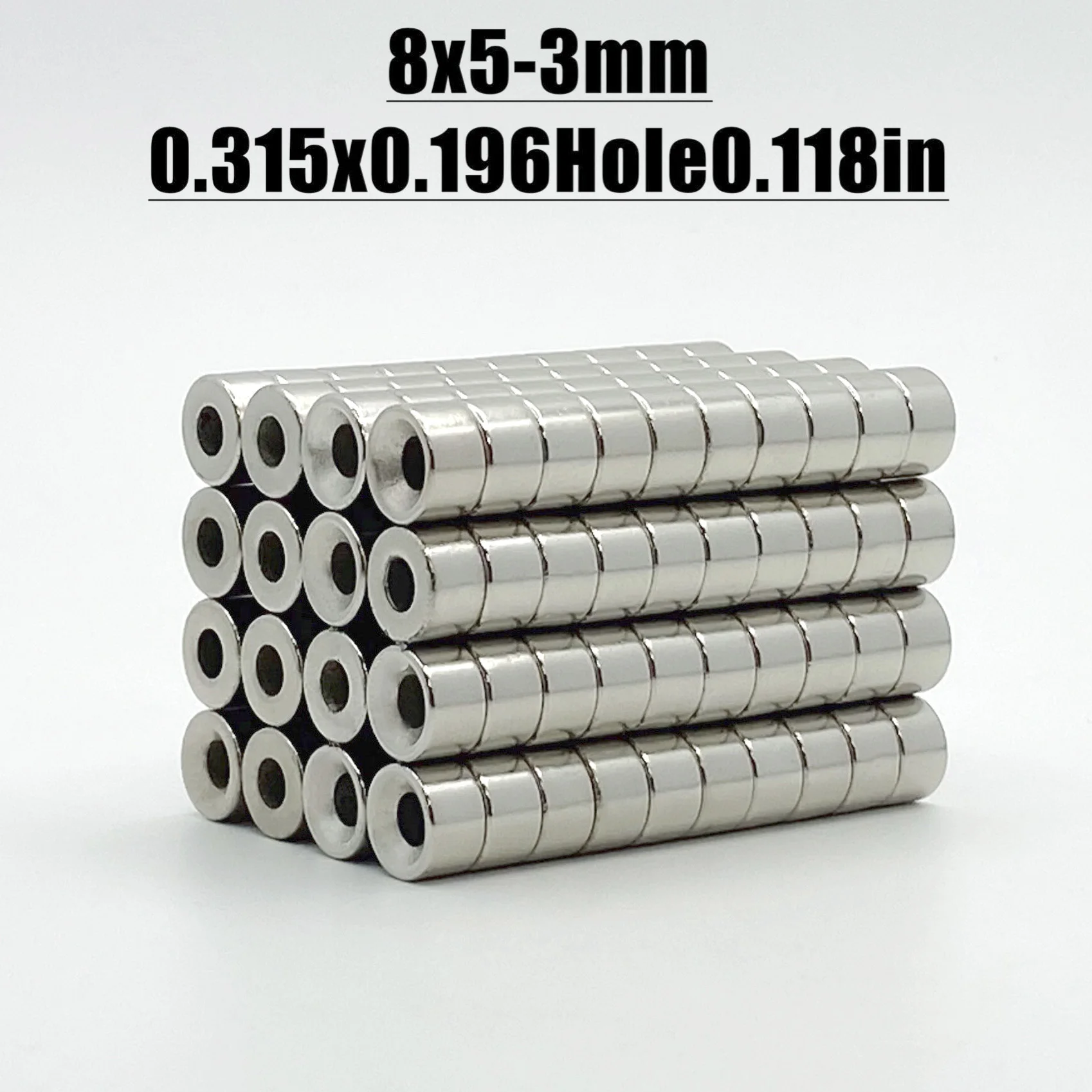 20-500pcs 8x5-3mm Magnet Neodymium Magnet N35 NdfeB Permanent Magnetic Imanes Fridge Magnets Round Shape 8*5-3 Magnet Accessory