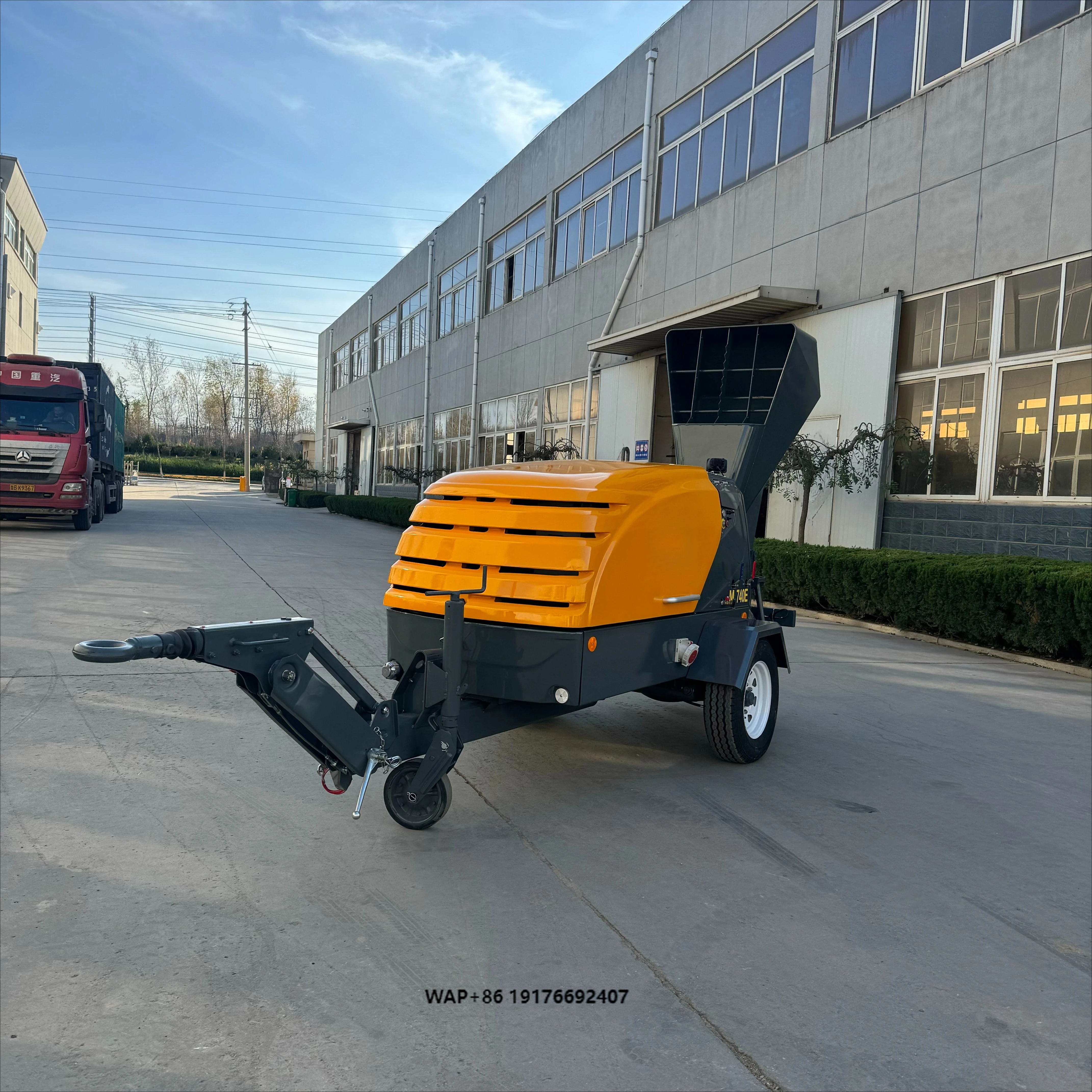 High Pressure Semi Dry Mortar Concrete Pump Mortar Mixer Pump Machine Cement Mortar Grouting Pump for Sale