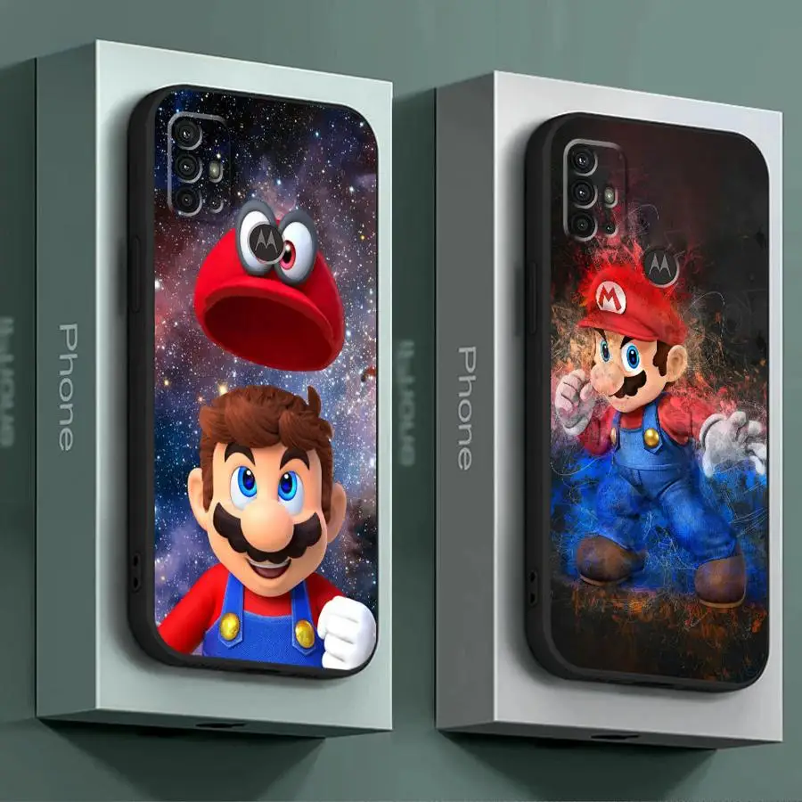 Super Marios Cartoon Cover Phone Case for Motorola Moto G30 G31 G50 G51 G60S G71 G22 G32 G52 G72 G53 G73 Soft TPU