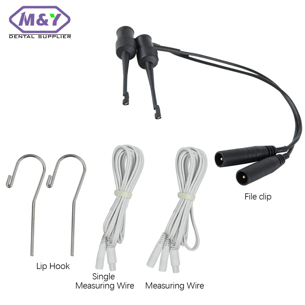 Dental Apex Locator Test Wire Measuring Line Lip Hooks Endo Treatment Measuring Accessories