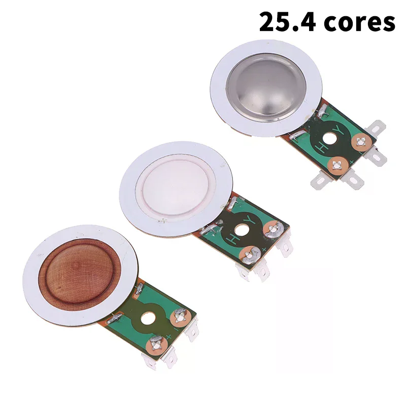 25.4MM Tweeters Voice Coil Round Speaker Treble Coil Replacement Horn Titanium Film Copper Clad Alumium Diaphragm