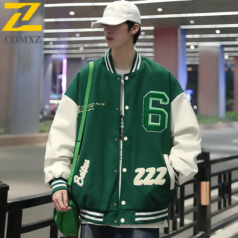 COMXZ 2025 Autumn New Baseball Jacket Lightw Luxurious Outdoor Adventure Lightweight Coat Trendy Daily Style Versatile Outerwear