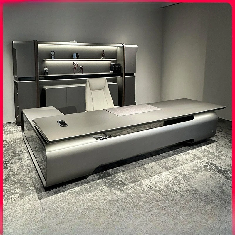 

Light luxury boss table, high-end desk, chairperson, high-end manager, office combination, president, Taipantai