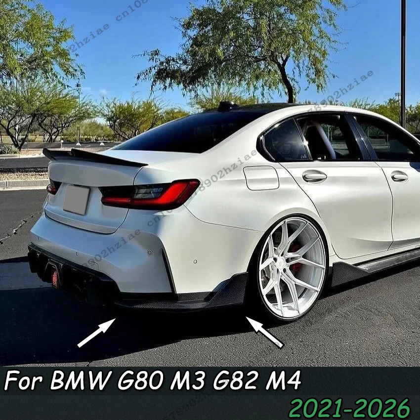For BMW G80 M3 G82 M4 2021-2026 Lossless Replacement Rear Bumper MP Style Diffuser Splitters Flaps Apron Diverter Lip Winglets