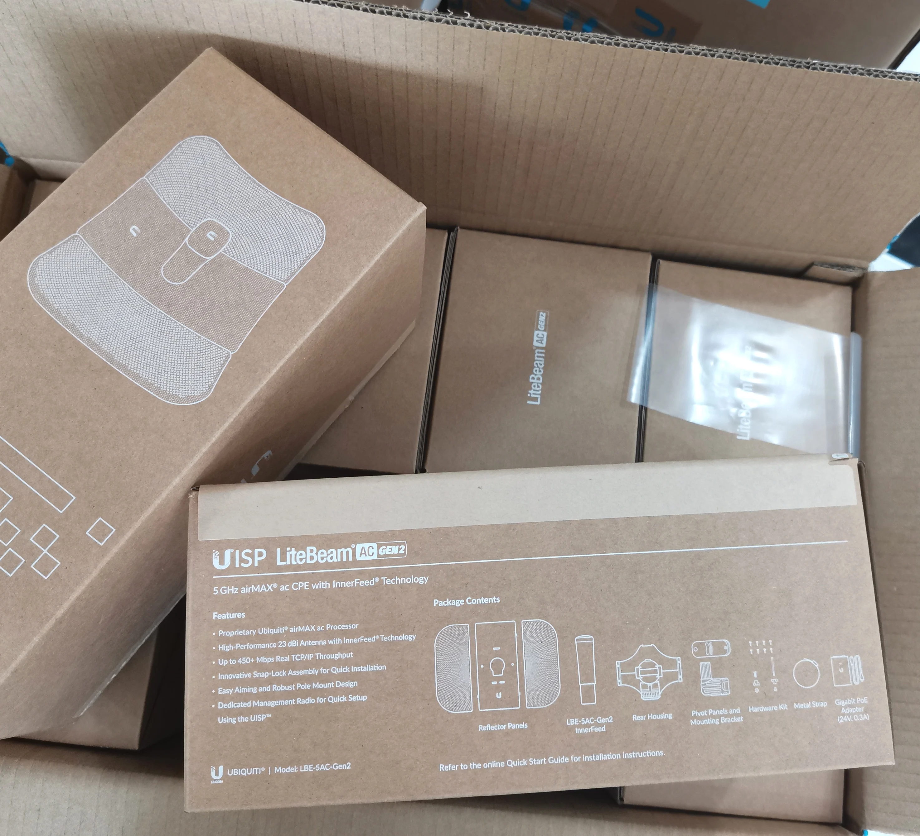 UBNT LBE-5AC-Gen2 outdoor 5G long-distance wireless bridge Litebeam 5ac