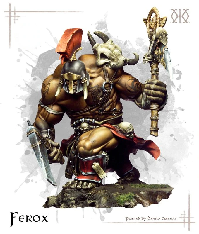 1/24 scale full height 120mm resin figure assembly model kit ferox warrior unpainted and unassembled free shipping