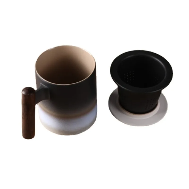 

Creative kiln change water cup household mug retro ceramic office large capacity tea cup